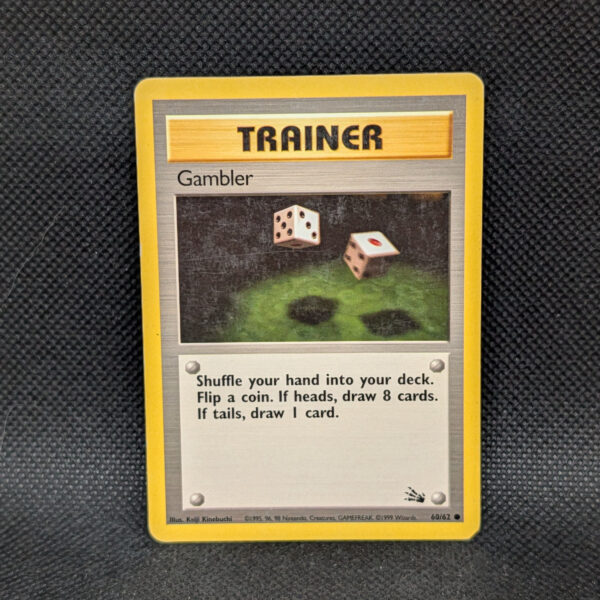 Pokémon Gambler Fossil Set 60/62 Common Trainer · Lightly Played