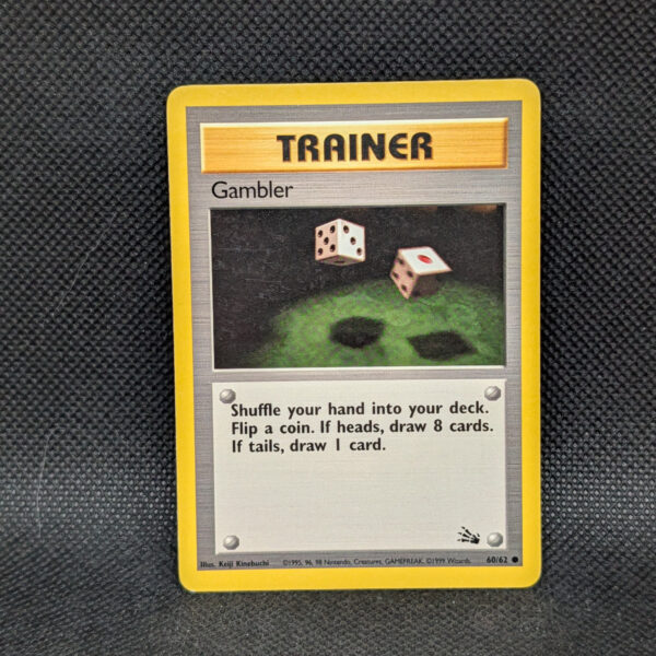 Pokémon Gambler Fossil Set 60/62 Common Trainer · Lightly Played