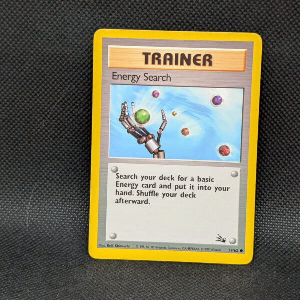 Pokémon Energy Search Fossil 59/62 Common Trainer · Near Mint