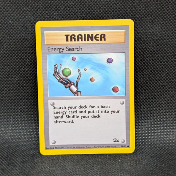 Pokémon Energy Search Fossil 59/62 Common Trainer · Near Mint