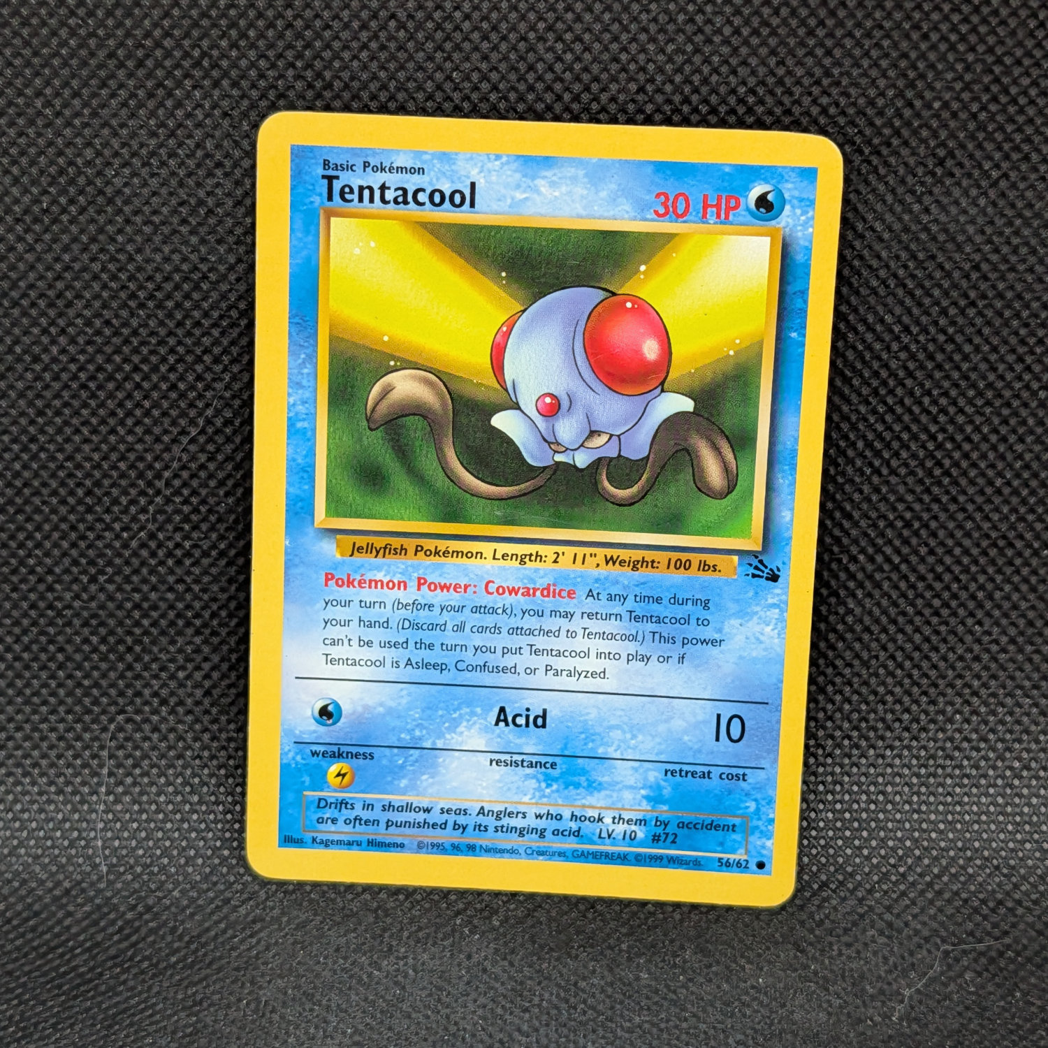 Pokémon Tentacool Fossil 56/62 Common Unlimited · Lightly Played