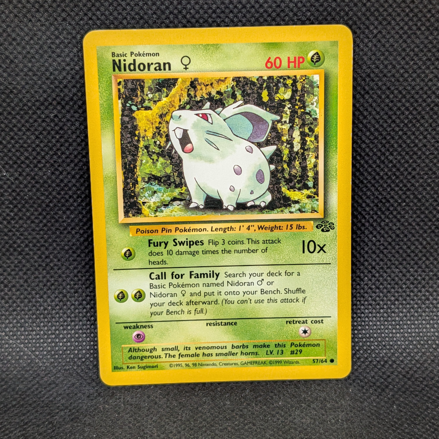 Pokémon Nidoran ♀ Jungle Set 57/64 Common · Lightly Played