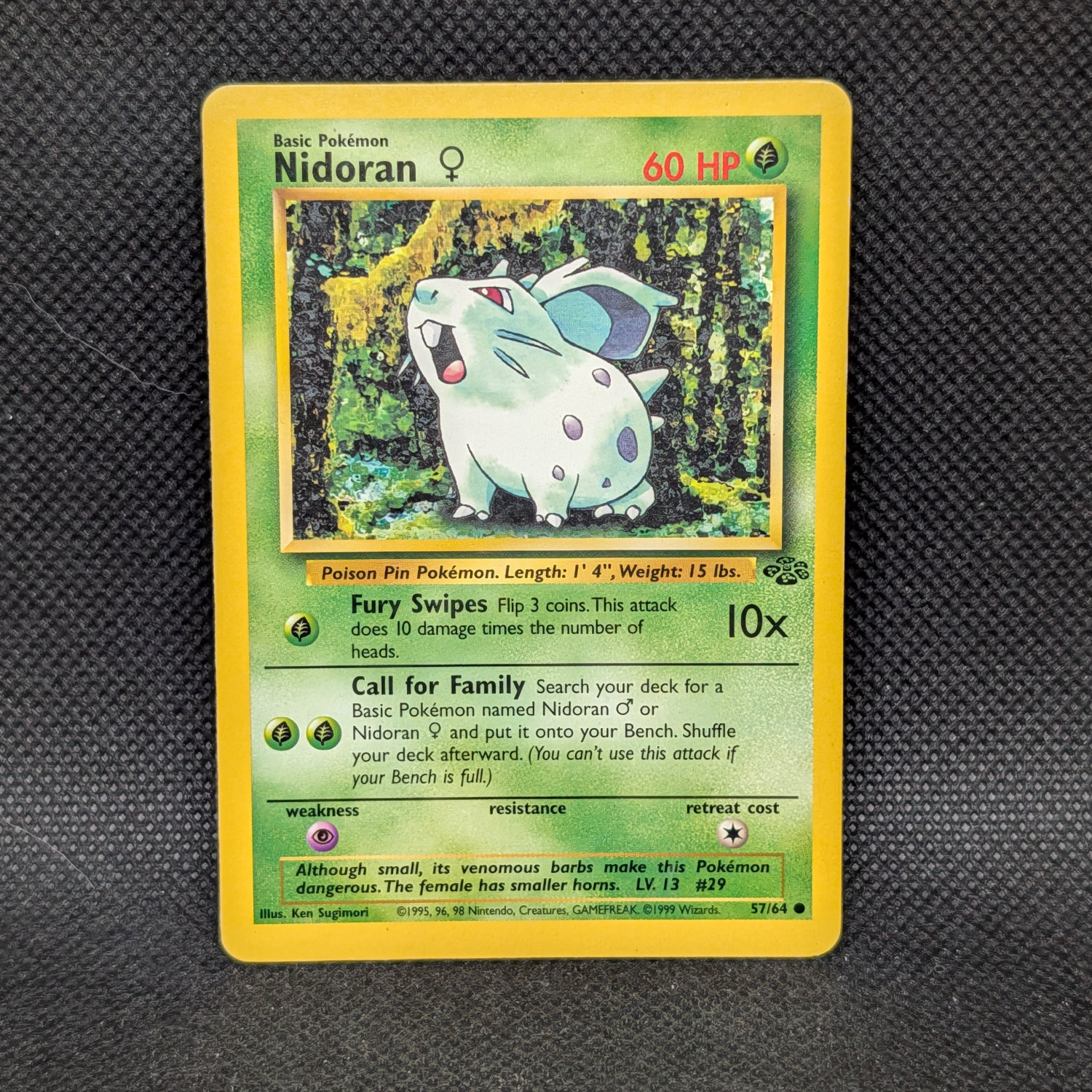 Pokémon Nidoran ♀ Jungle Set 57/64 Common · Lightly Played