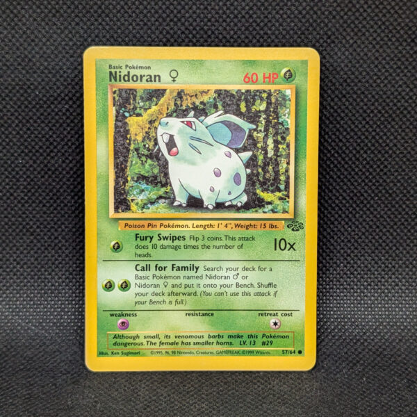 Pokémon Nidoran ♀ Jungle 57/64 Common Unlimited · Near Mint