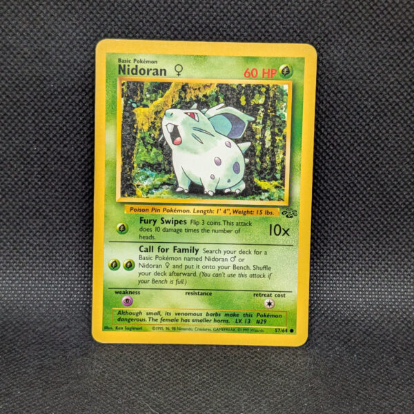 Pokémon Nidoran ♀ Base Set 57/64 Common · Lightly Played
