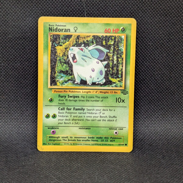 Pokémon Nidoran Female Jungle 57/64 Common · Lightly Played