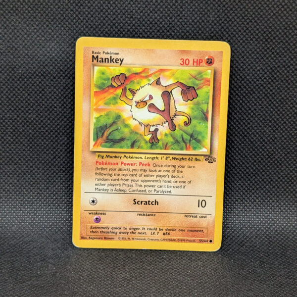 Pokémon Mankey Jungle Set 55/64 Common Unlimited · Lightly Played