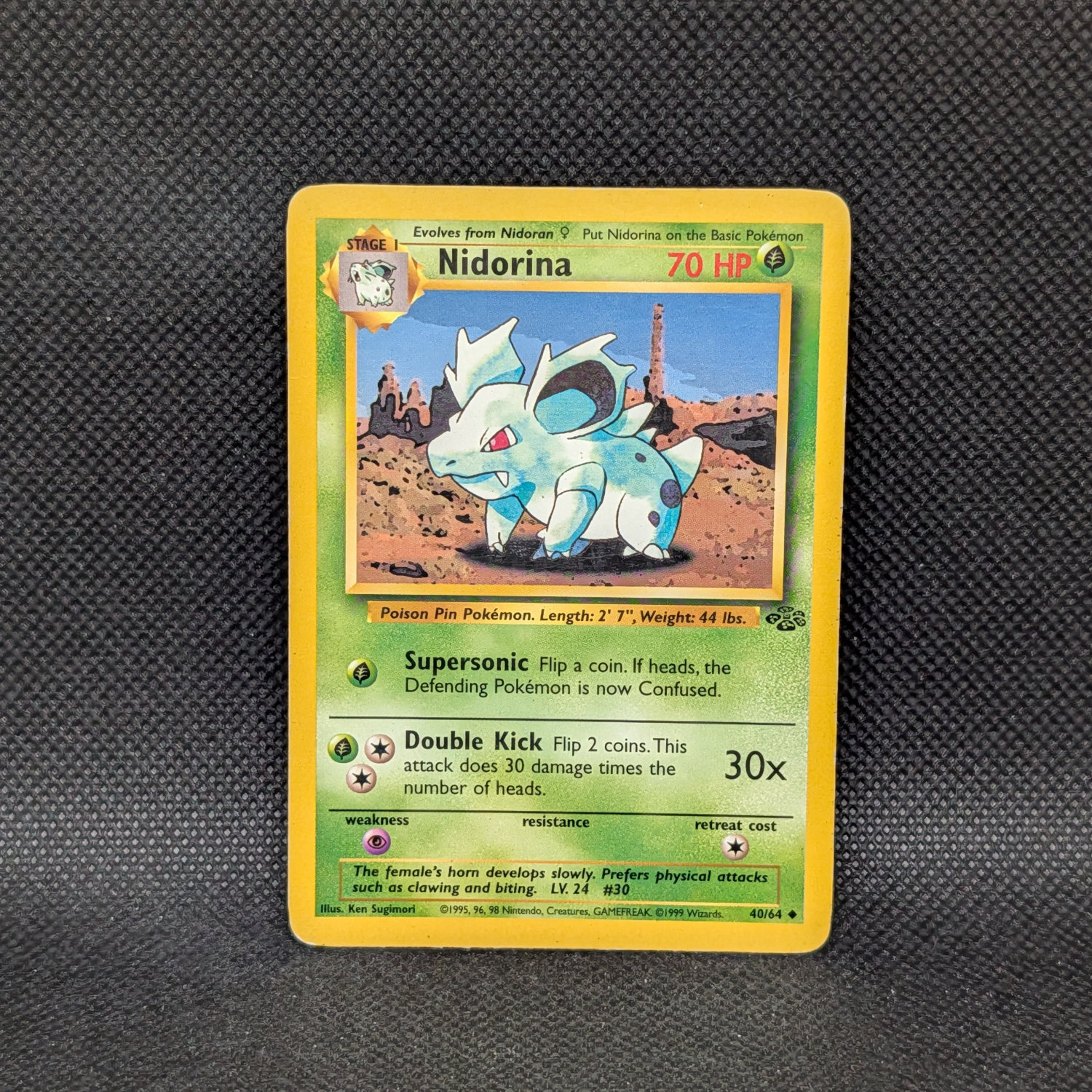 Pokémon Nidorina Jungle Set 40/64 Uncommon · Lightly Played