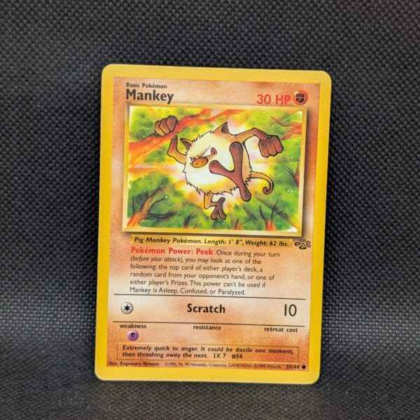 Pokémon Mankey Jungle Set 55/64 Common Unlimited · Lightly Played