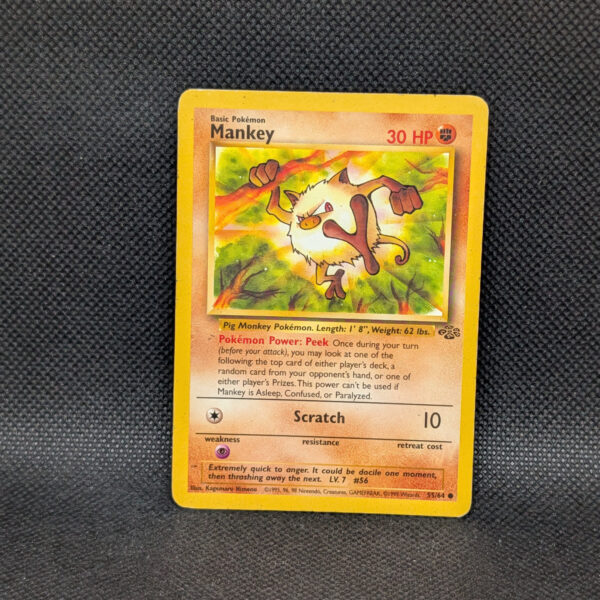 Pokémon Mankey Jungle Set 55/64 Common Unlimited · Lightly Played