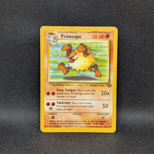 Pokémon Primeape Base Set 43/64 Uncommon Unlimited · Lightly Played