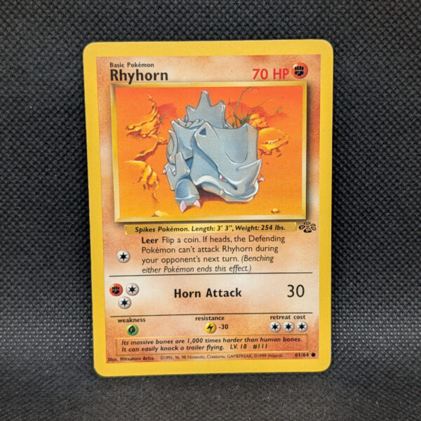 Pokémon Rhyhorn Jungle Set 61/64 Common Unlimited · Lightly Played