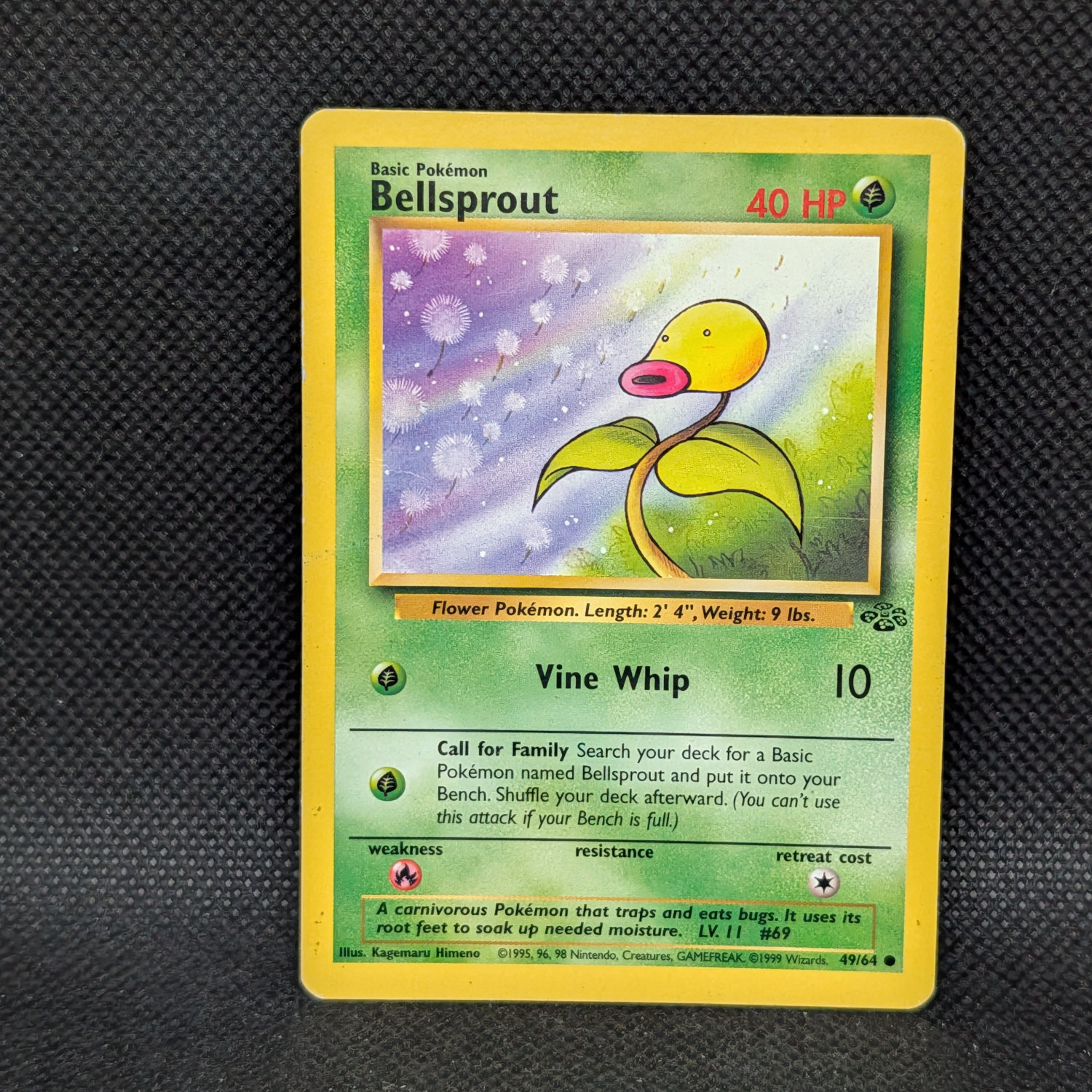 Pokémon Bellsprout Jungle Set 49/64 Common · Lightly Played