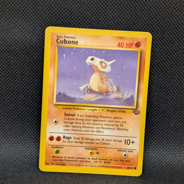Pokémon Cubone Jungle Set 50/64 Common Unlimited · Lightly Played
