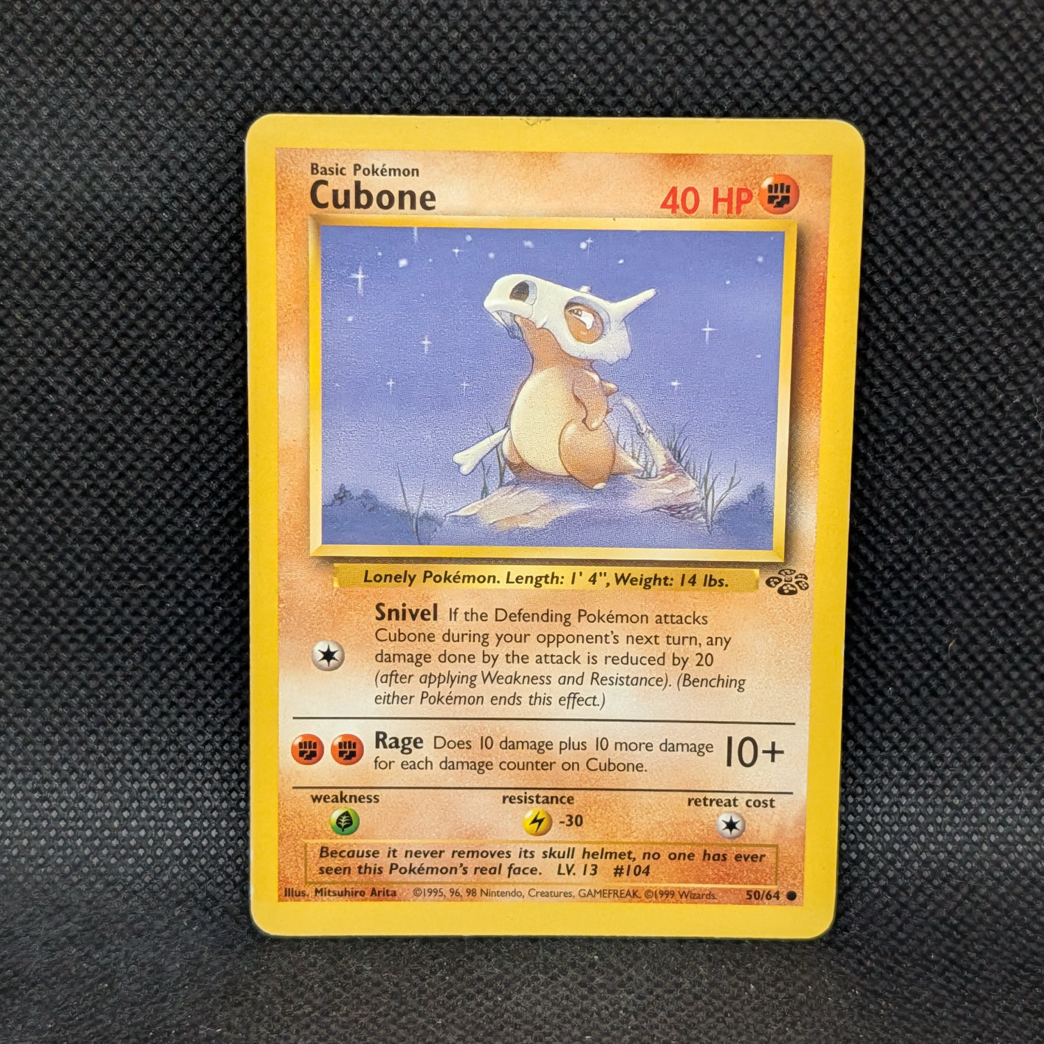 Pokémon Cubone Jungle Set 50/64 Common · Lightly Played