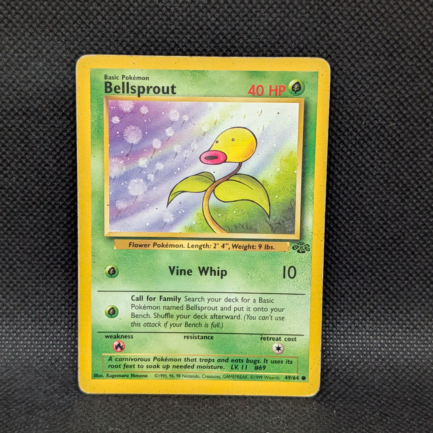 Pokémon Bellsprout Jungle Set 49/64 Common · Lightly Played