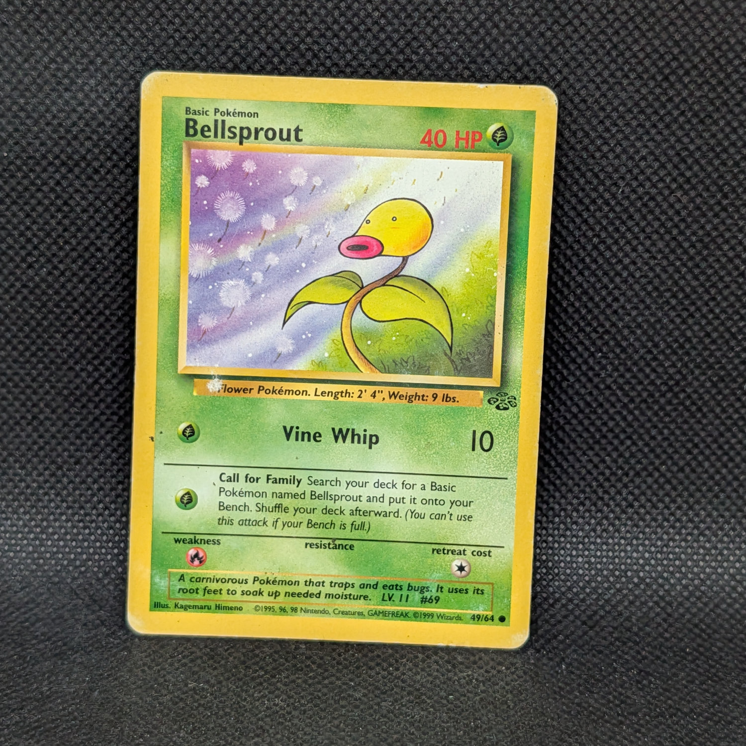 Pokémon Bellsprout Jungle Set 49/64 Common · Lightly Played