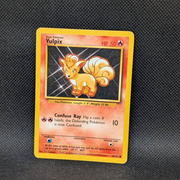 Pokémon Vulpix Base Set 68/102 Common · Lightly Played · Unlimited
