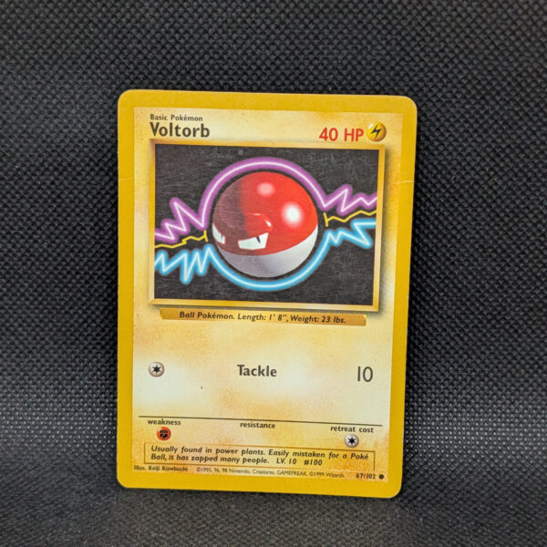 Pokémon Voltorb Base Set 67/102 Common · Moderately Played
