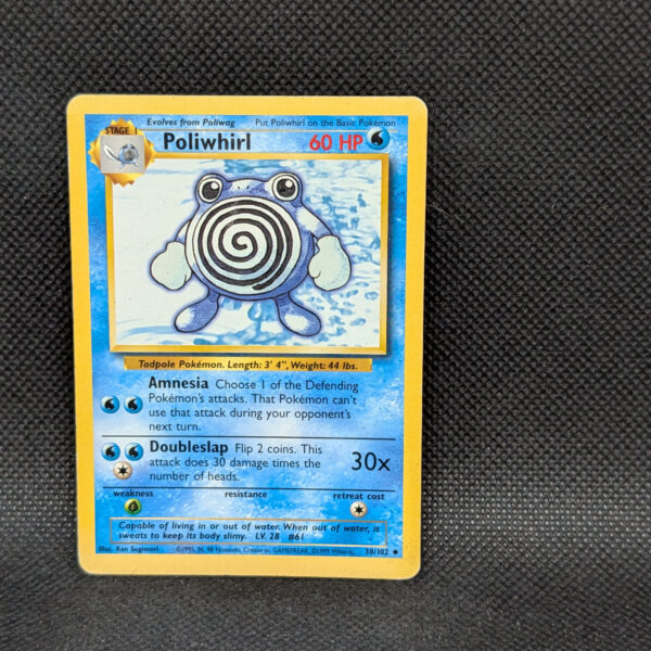 Pokémon Poliwhirl Base Set 38/102 Uncommon · Lightly Played Unlimited