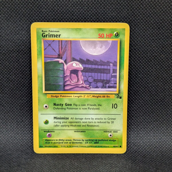 Pokémon Grimer Fossil Set 48/62 Common · Lightly Played · Unlimited