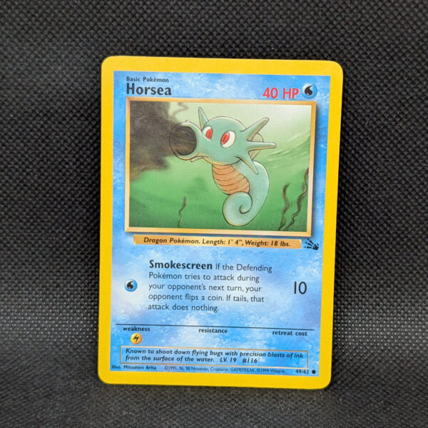Pokémon Horsea Fossil Set 49/62 Common · Lightly Played Unlimited
