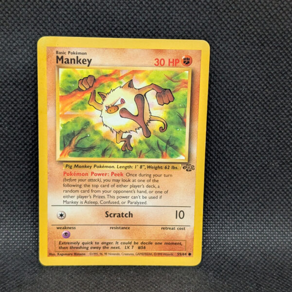 Pokémon Mankey Jungle Set 55/64 Common · Lightly Played · Unlimited
