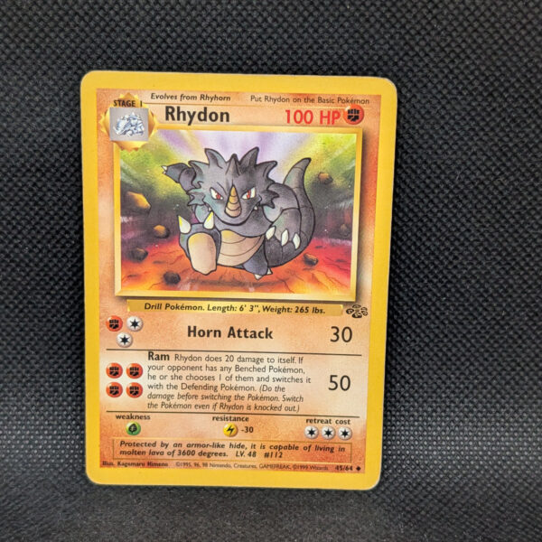 Pokémon Rhydon Jungle Set 45/64 Uncommon · Lightly Played · Unlimited
