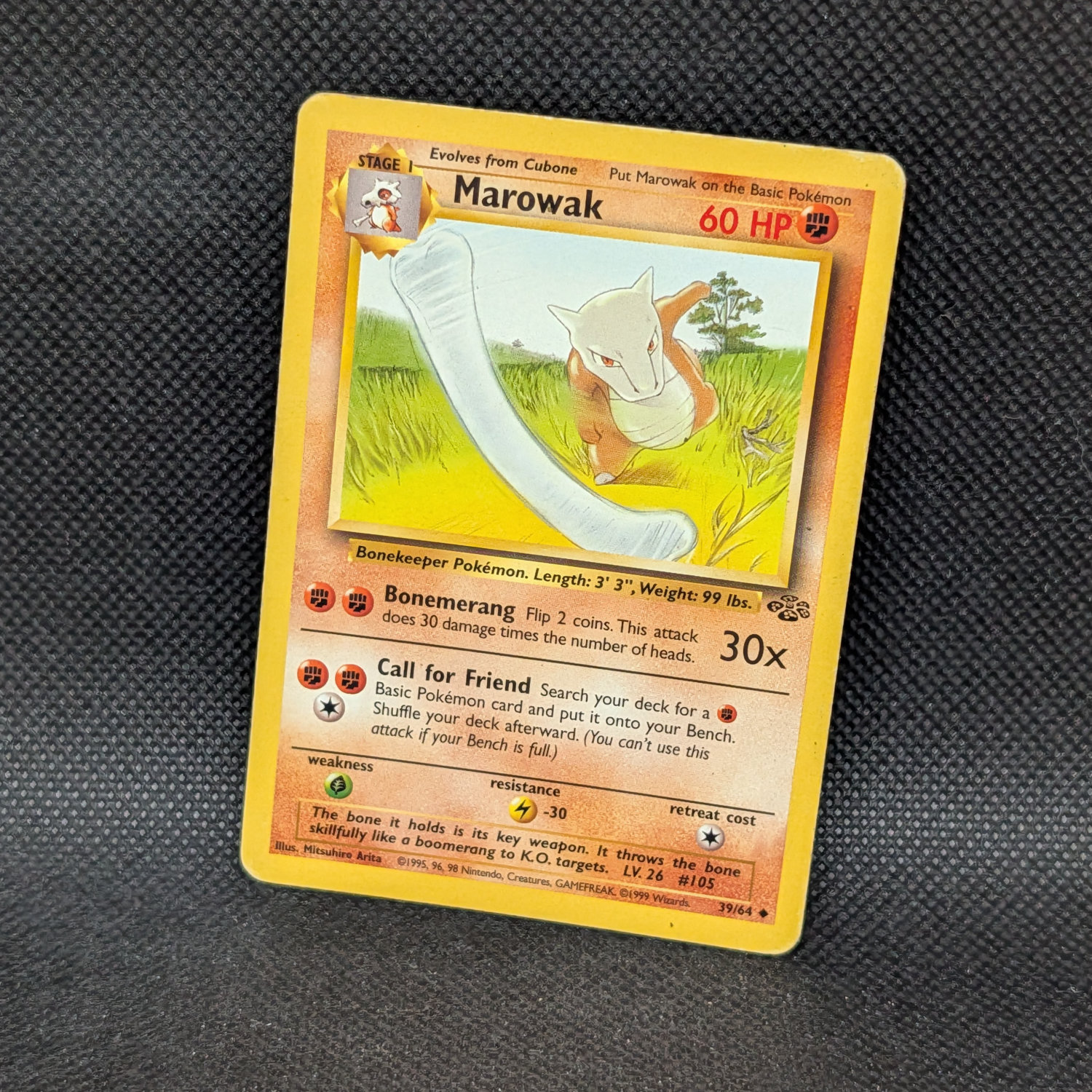 Pokémon Marowak Jungle Set 39/64 Uncommon · Lightly Played